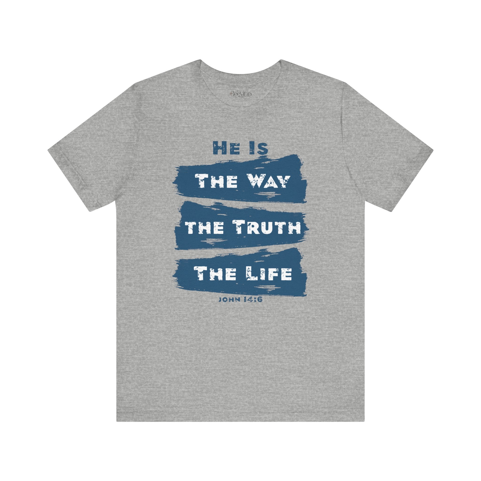 Faith-Inspired Unisex Jersey Tee - "He is the Way, the Truth, the Life"