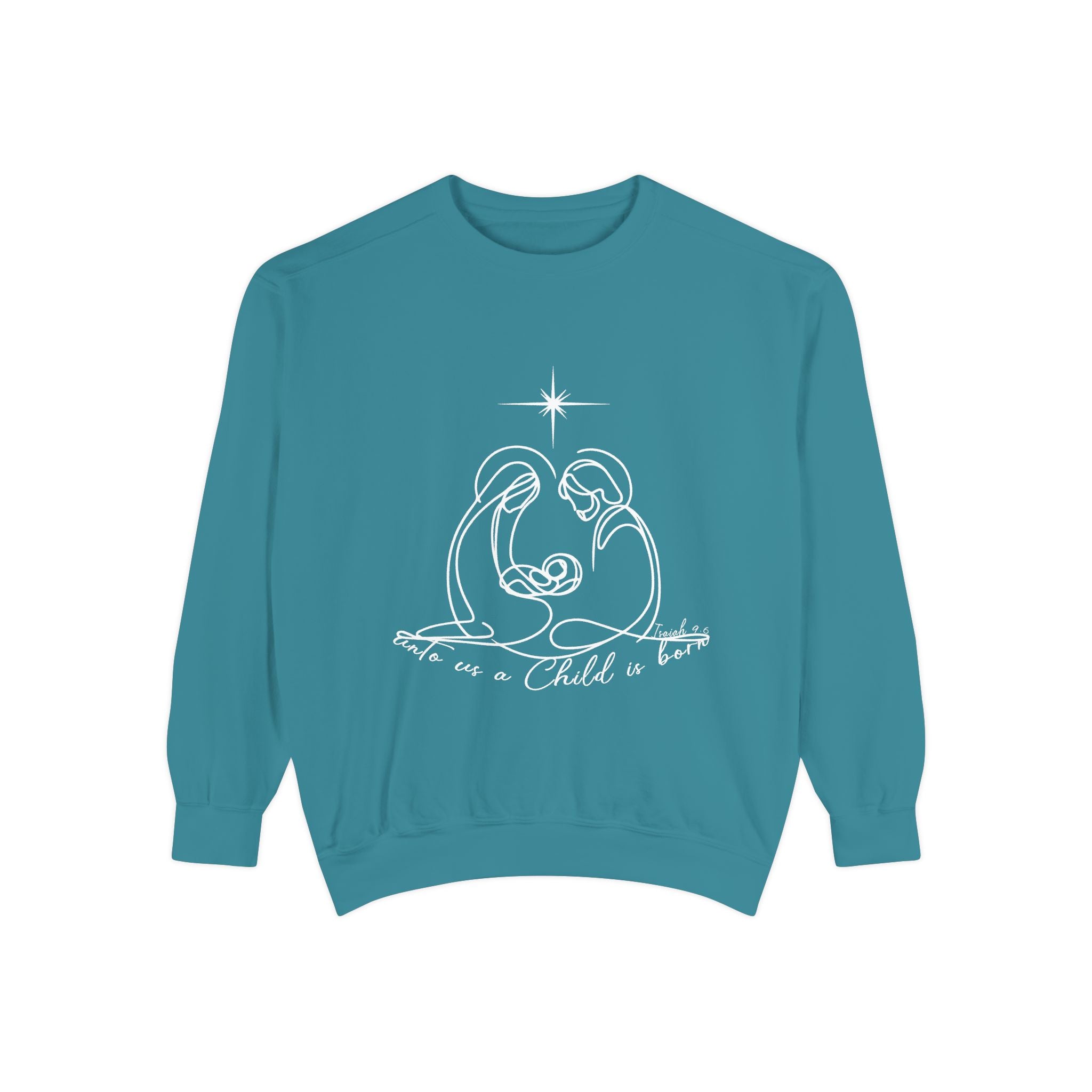 Cozy Unisex Garment-Dyed Sweatshirt for Casual Everyday Wear