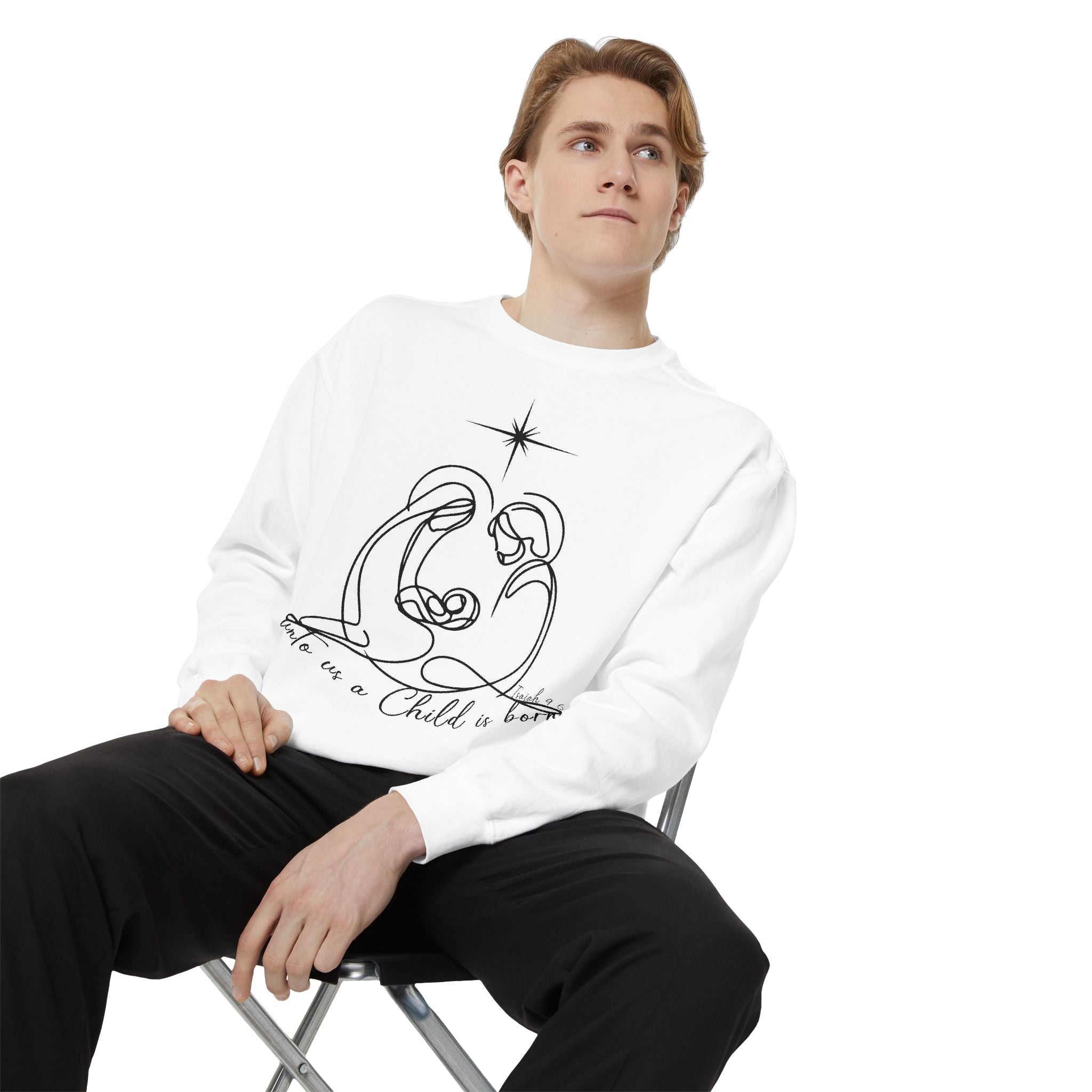 Nativity Scene Unisex Sweatshirt - Cozy Holiday Gift