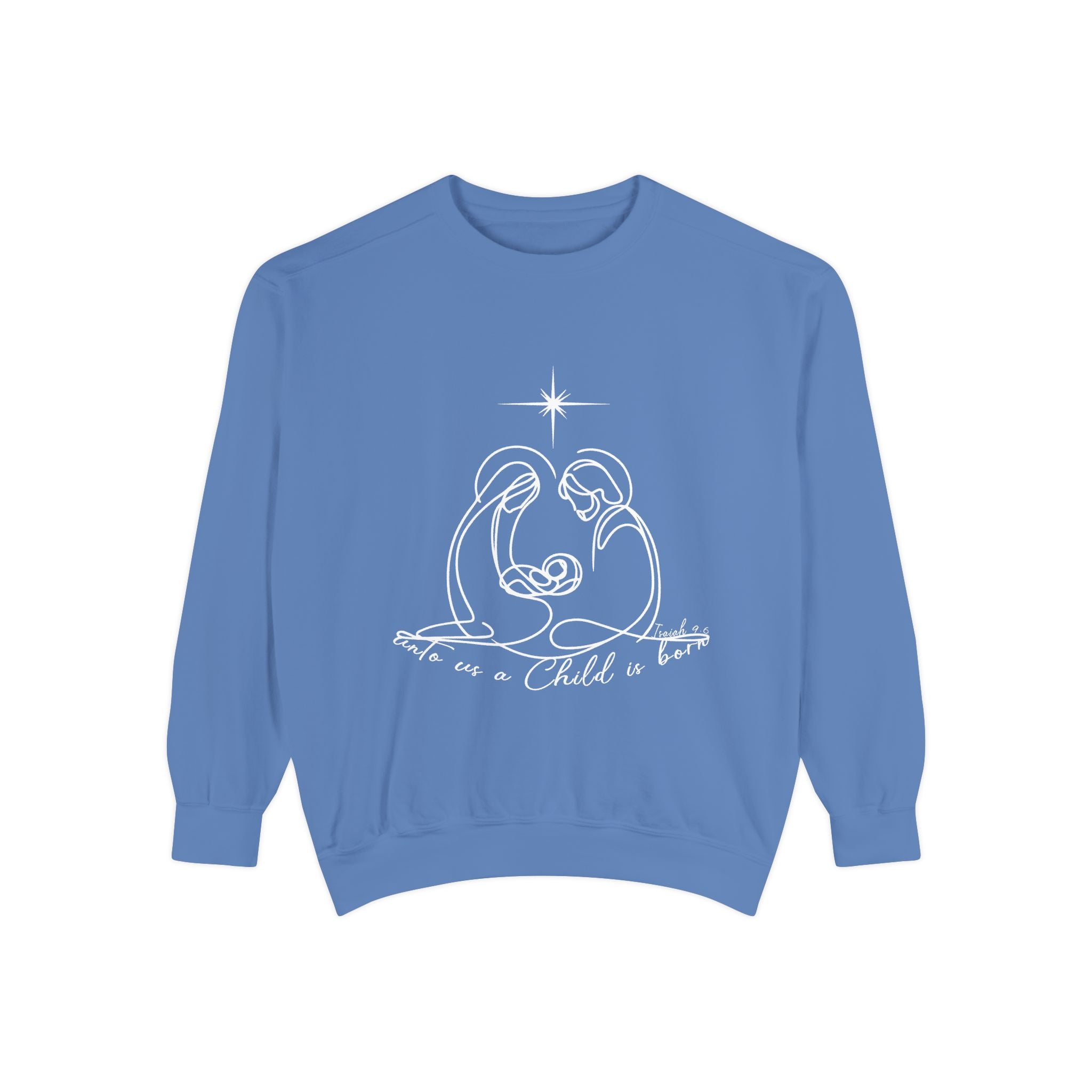 Cozy Unisex Garment-Dyed Sweatshirt for Casual Everyday Wear