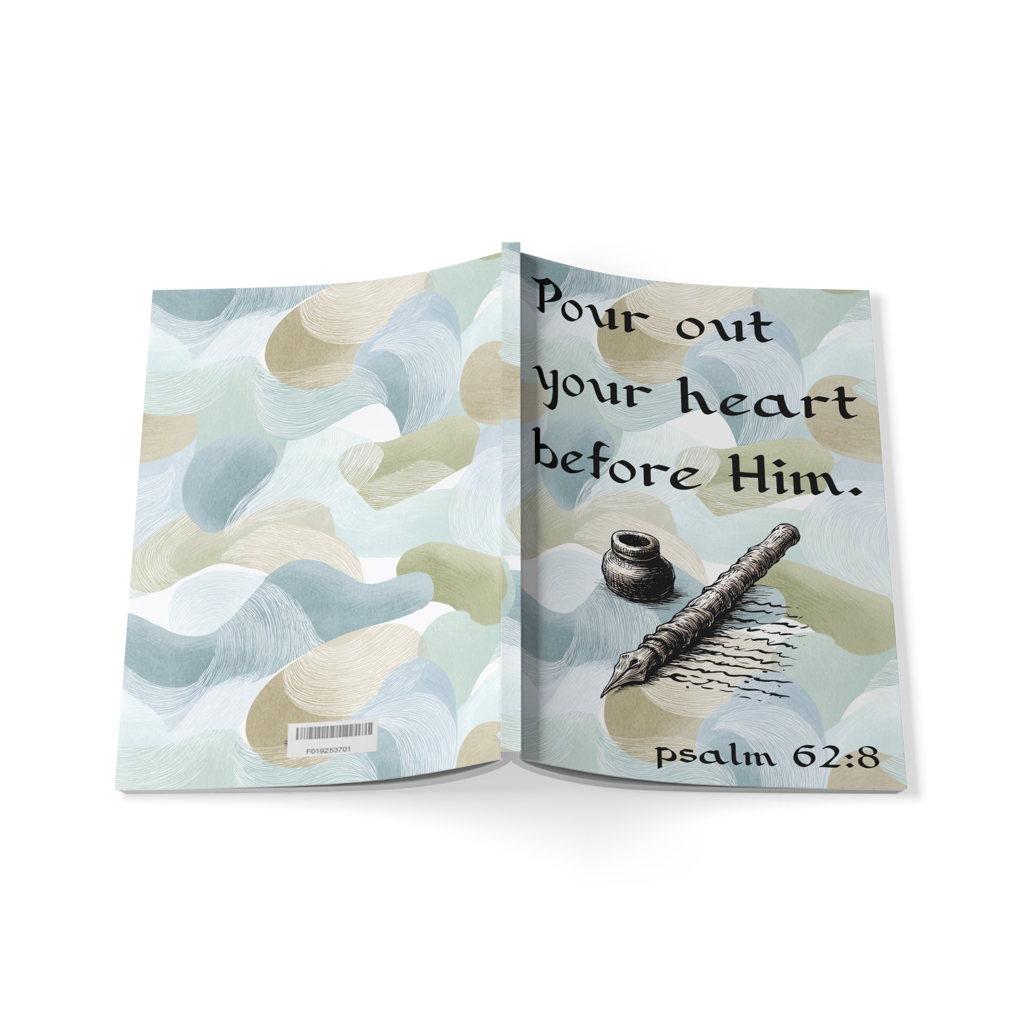 Psalm 62:8 Softcover Notebook — "Pour Out Your Heart Before Him" A5 Prayer Journal