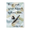 Psalm 62:8 Softcover Notebook — "Pour Out Your Heart Before Him" A5 Prayer Journal