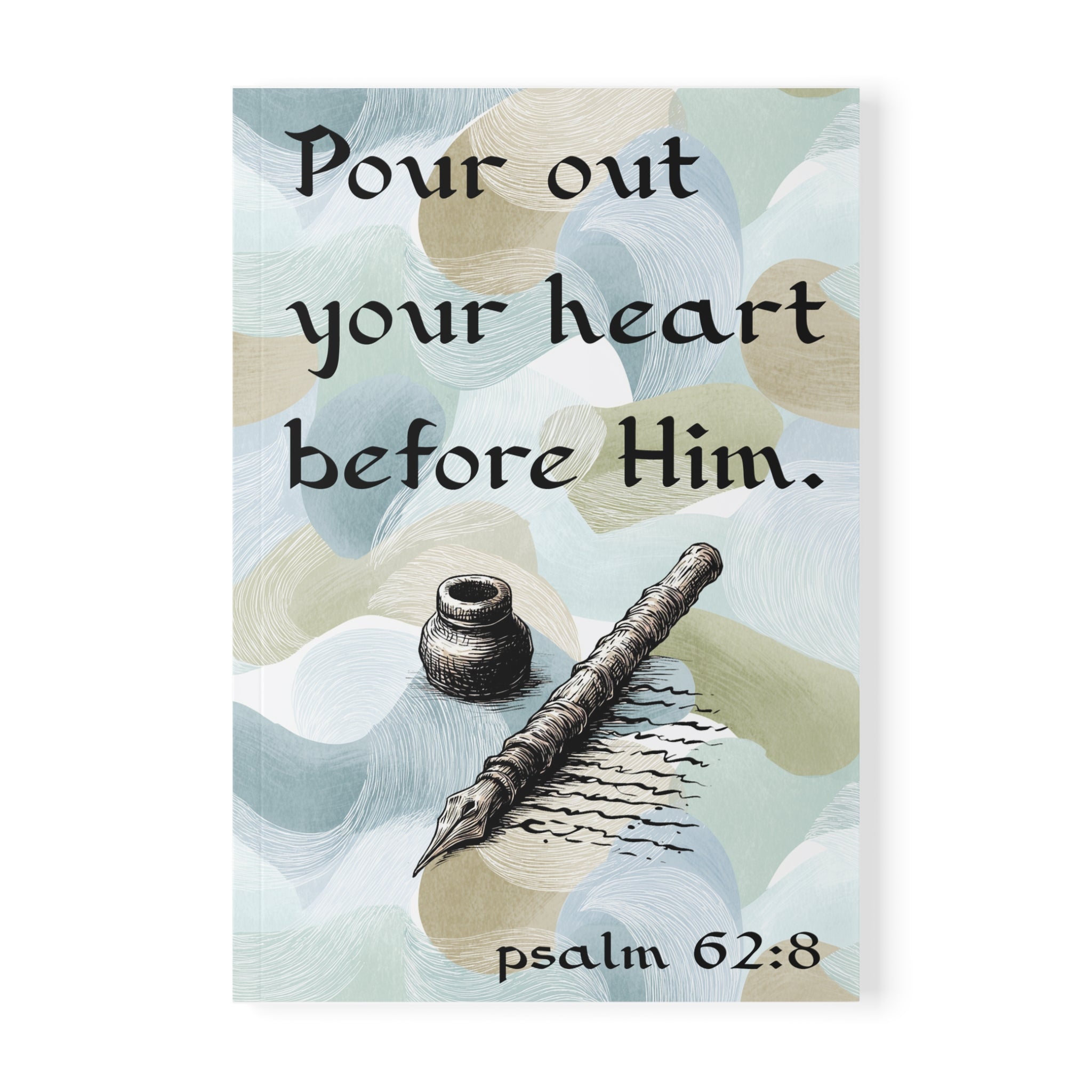 Psalm 62:8 Softcover Notebook — "Pour Out Your Heart Before Him" A5 Prayer Journal