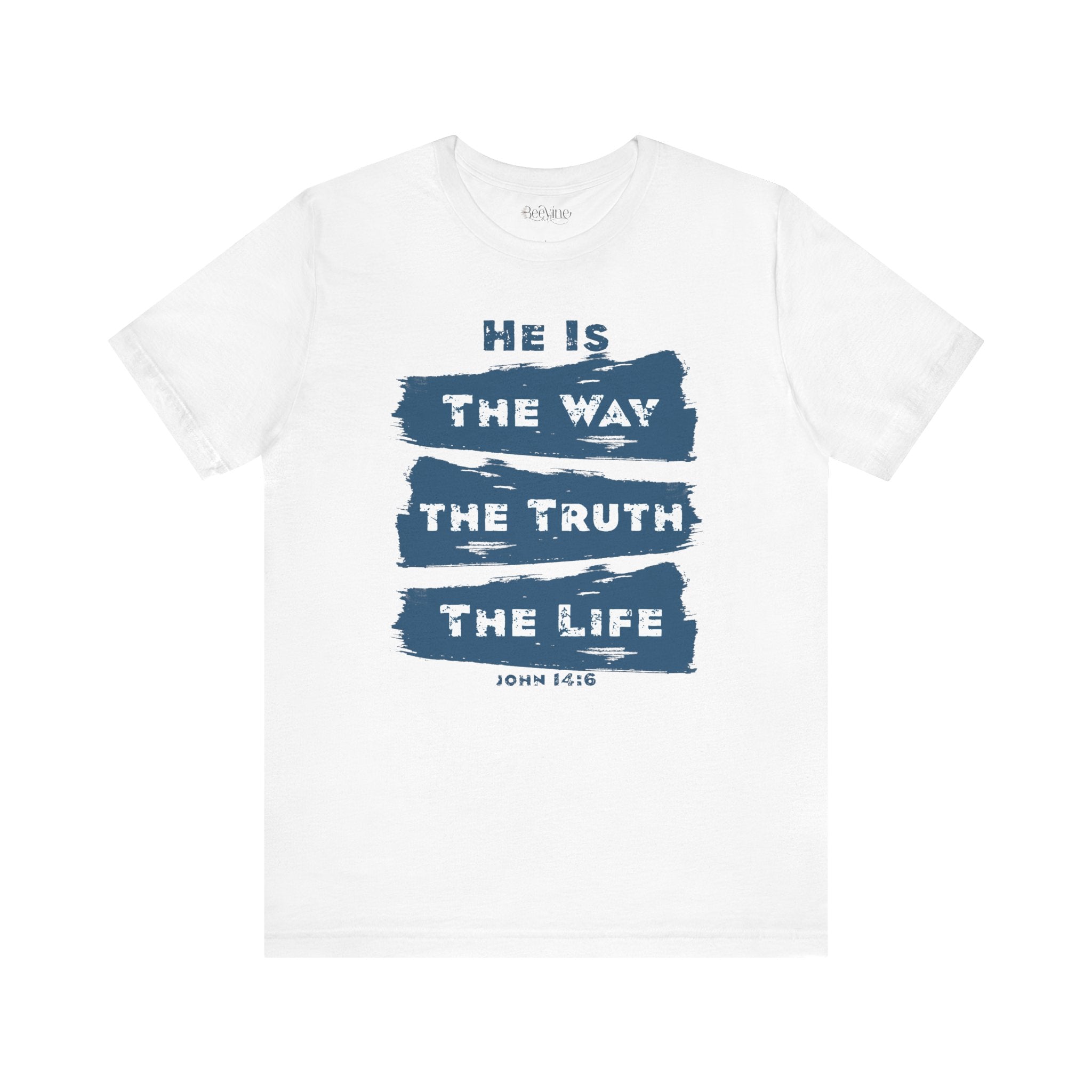 Faith-Inspired Unisex Jersey Tee - "He is the Way, the Truth, the Life"