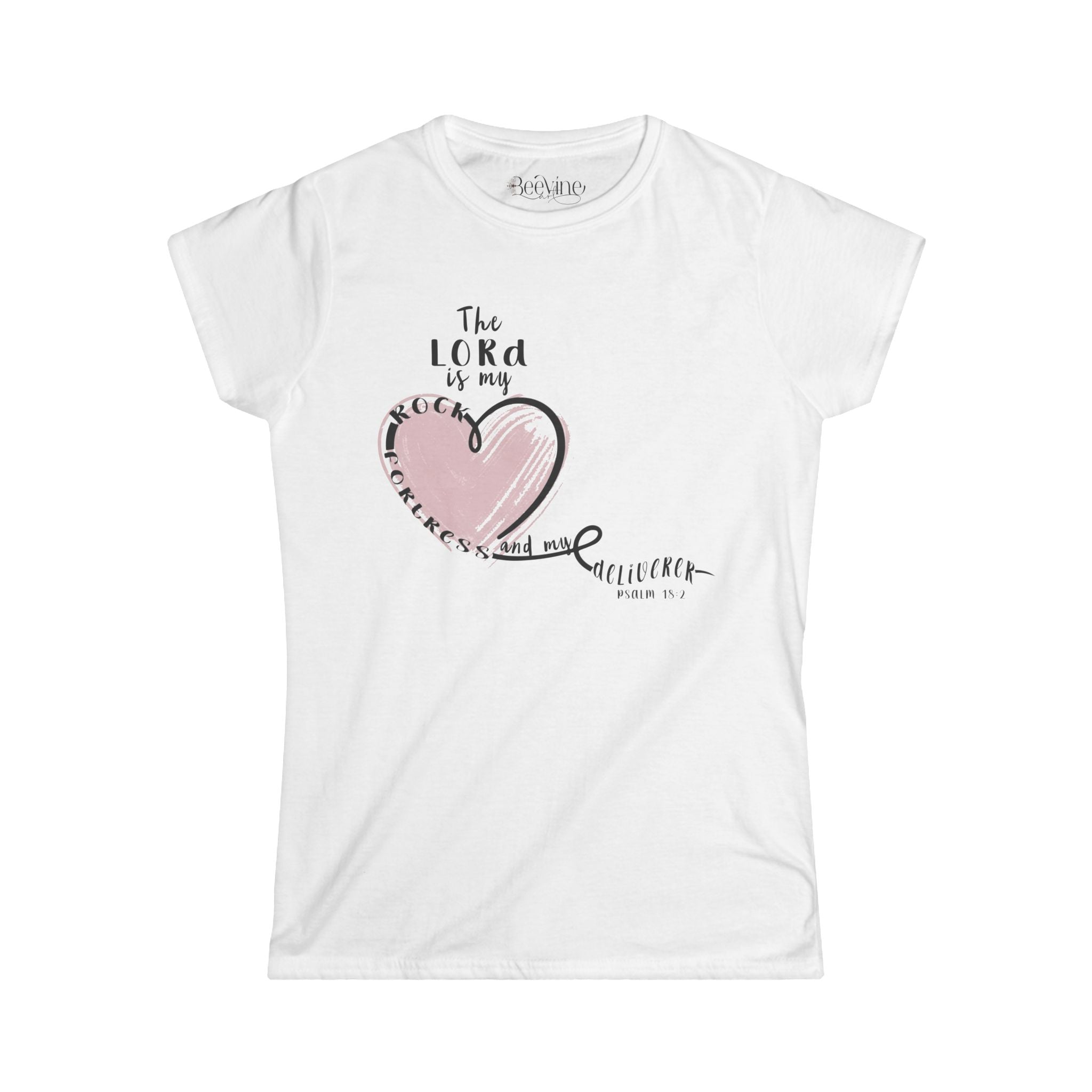 Inspirational Women's Softstyle Tee - Faith and Love Design