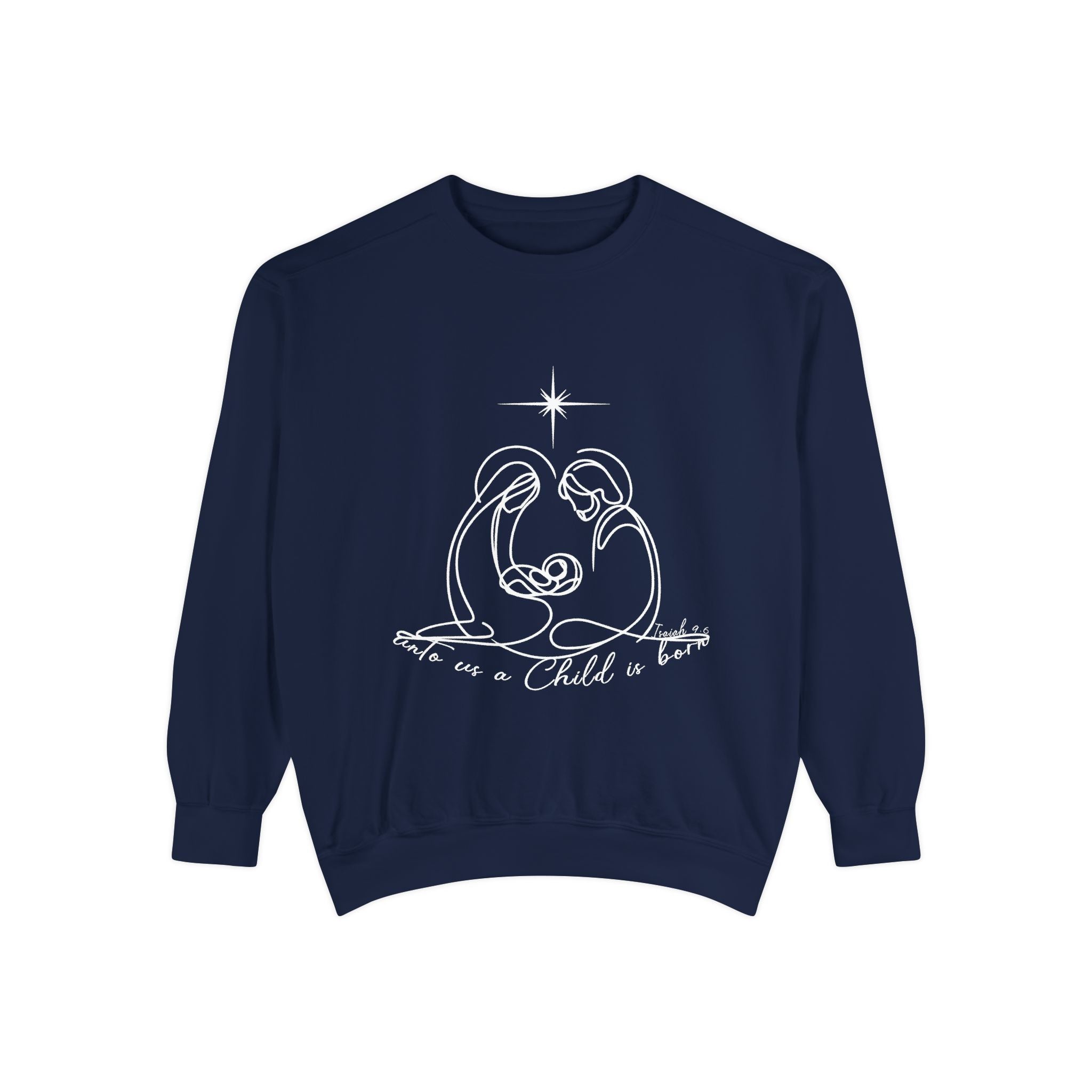 Cozy Unisex Garment-Dyed Sweatshirt for Casual Everyday Wear