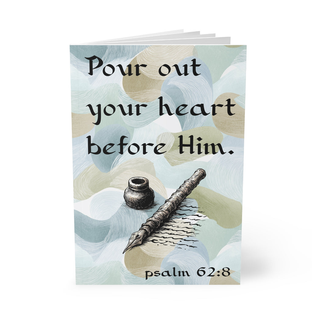 Psalm 62:8 Softcover Notebook — "Pour Out Your Heart Before Him" A5 Prayer Journal