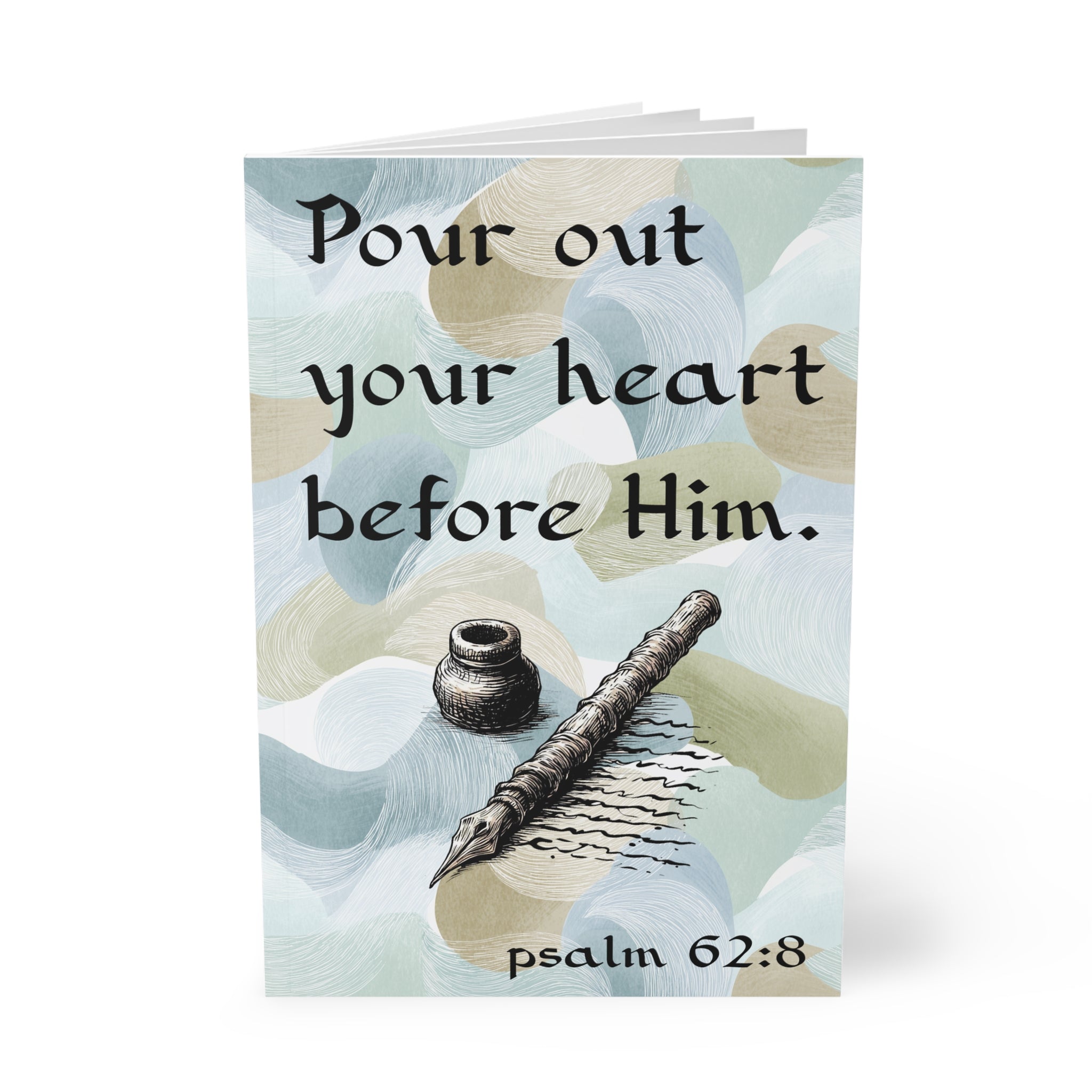 Psalm 62:8 Softcover Notebook — "Pour Out Your Heart Before Him" A5 Prayer Journal