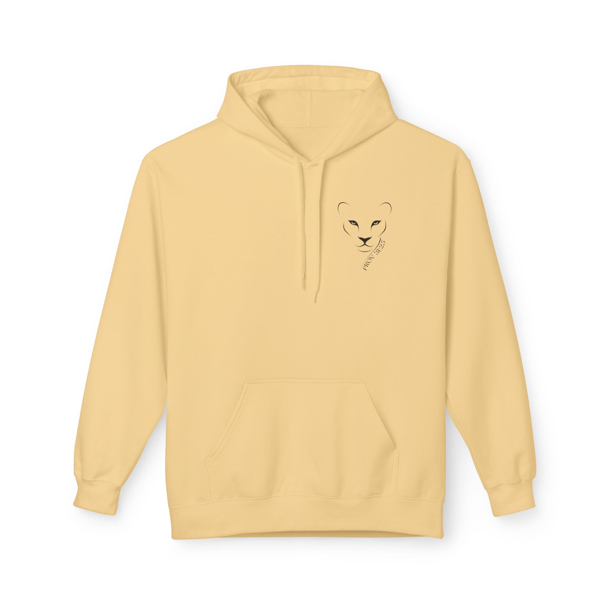 Lioness Inspiration Fleece Hoodie - Empowering Unisex Apparel