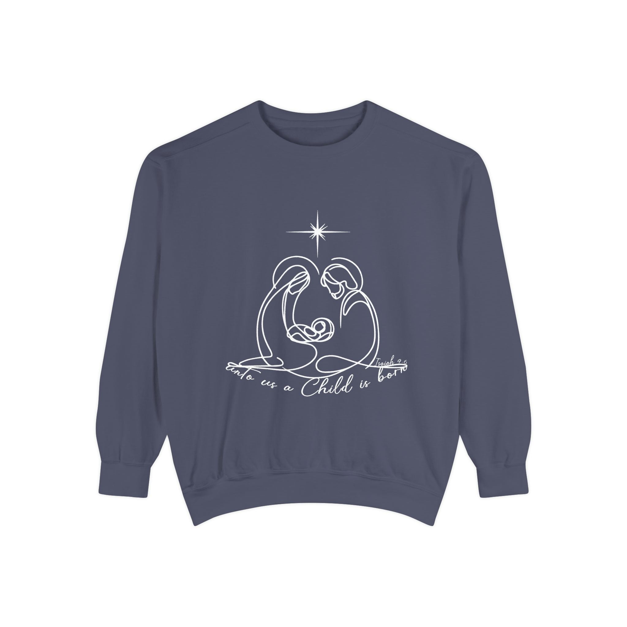 Cozy Unisex Garment-Dyed Sweatshirt for Casual Everyday Wear