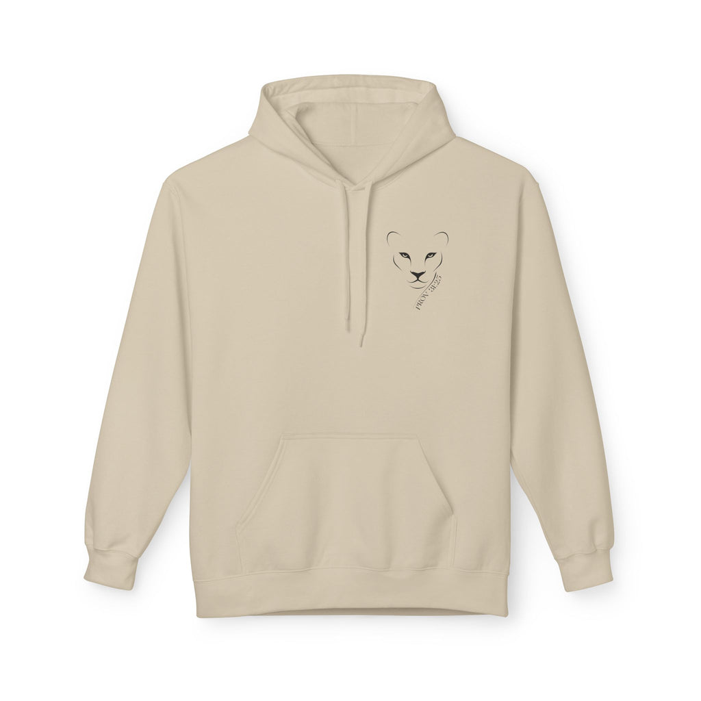 Lioness Inspiration Fleece Hoodie - Empowering Unisex Apparel