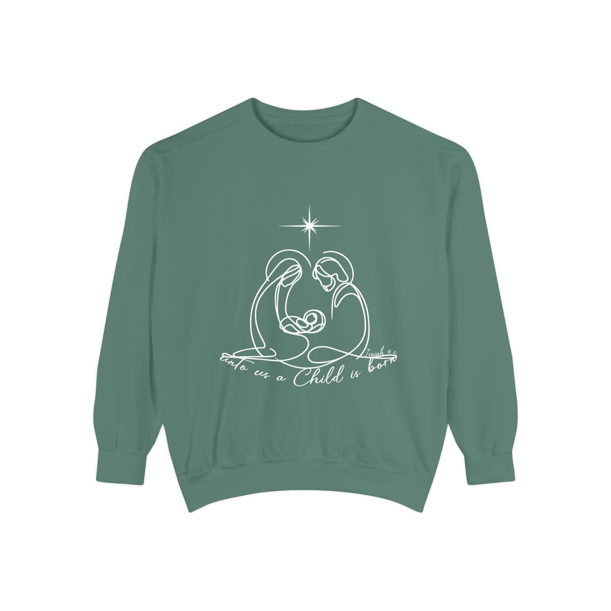 Cozy Unisex Garment-Dyed Sweatshirt for Casual Everyday Wear