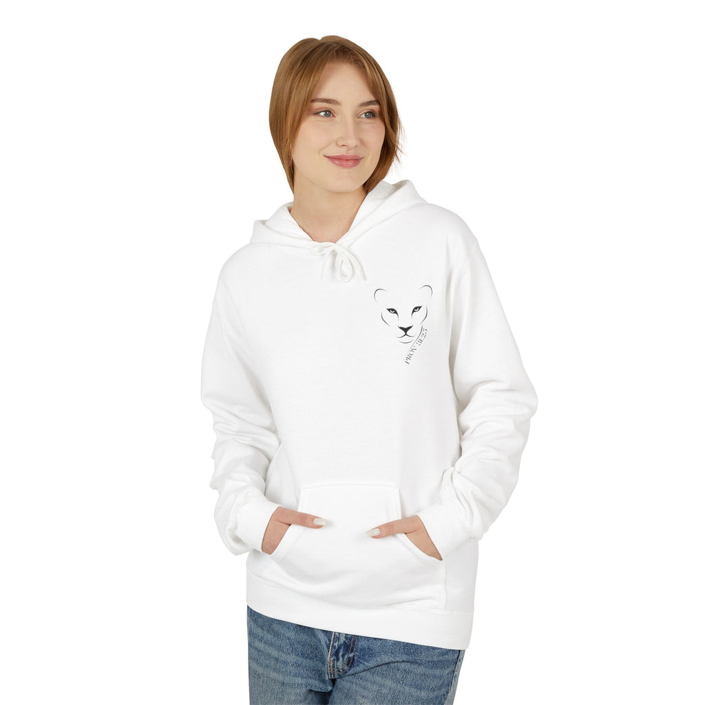 Lioness Inspiration Fleece Hoodie - Empowering Unisex Apparel
