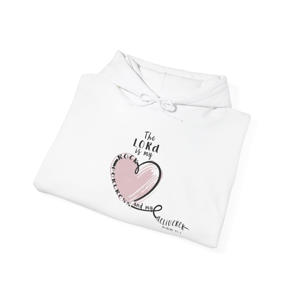 Faith Hoodie – “The Lord is My Rock” | Beevine Art Exclusive Christian Sweatshirt