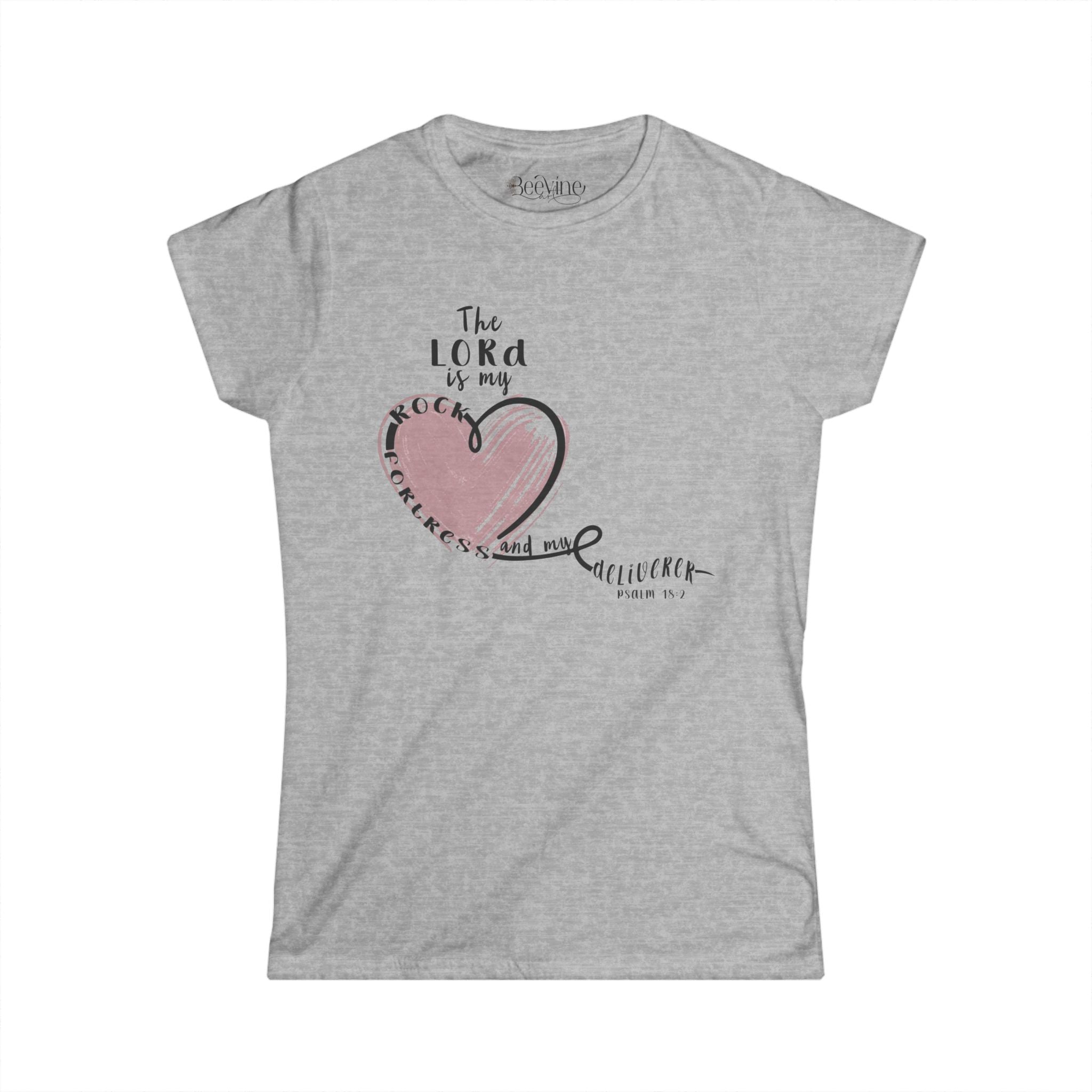 Inspirational Women's Softstyle Tee - Faith and Love Design