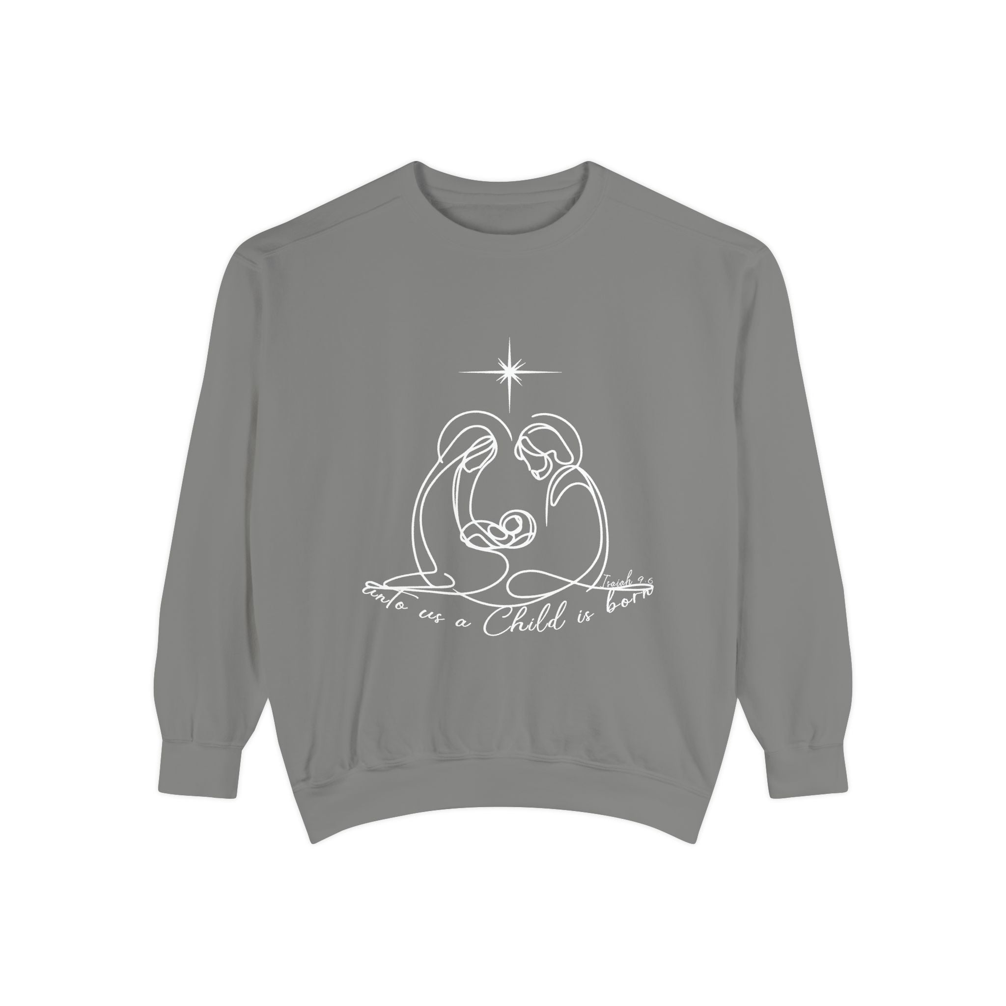 Cozy Unisex Garment-Dyed Sweatshirt for Casual Everyday Wear