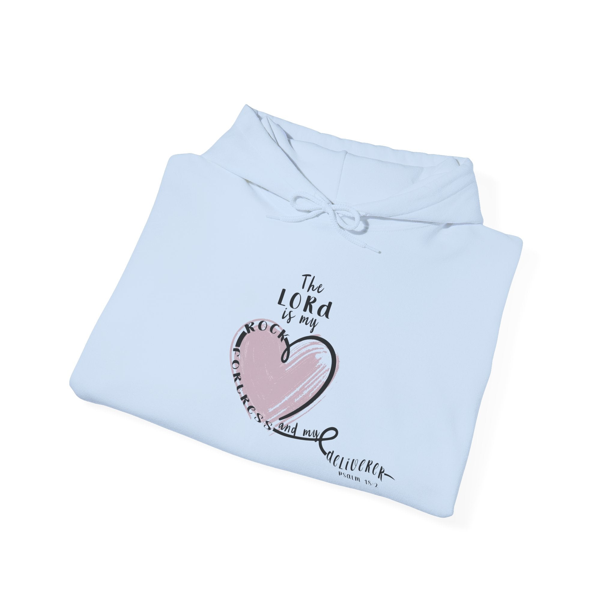 Faith Hoodie – “The Lord is My Rock” | Beevine Art Exclusive Christian Sweatshirt