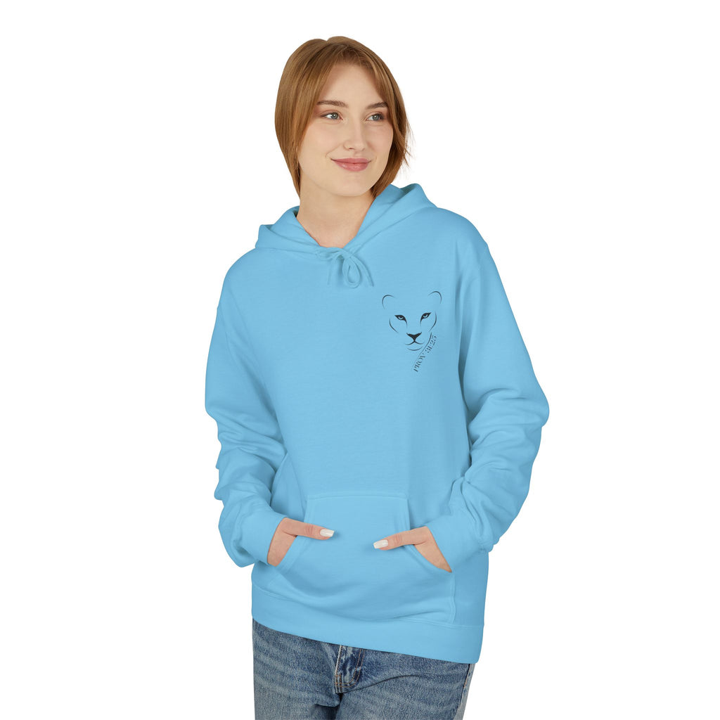 Lioness Inspiration Fleece Hoodie - Empowering Unisex Apparel