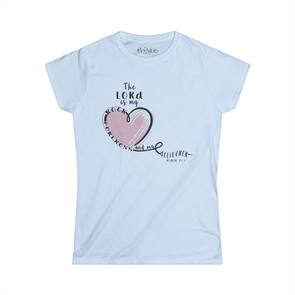 Inspirational Women's Softstyle Tee - Faith and Love Design