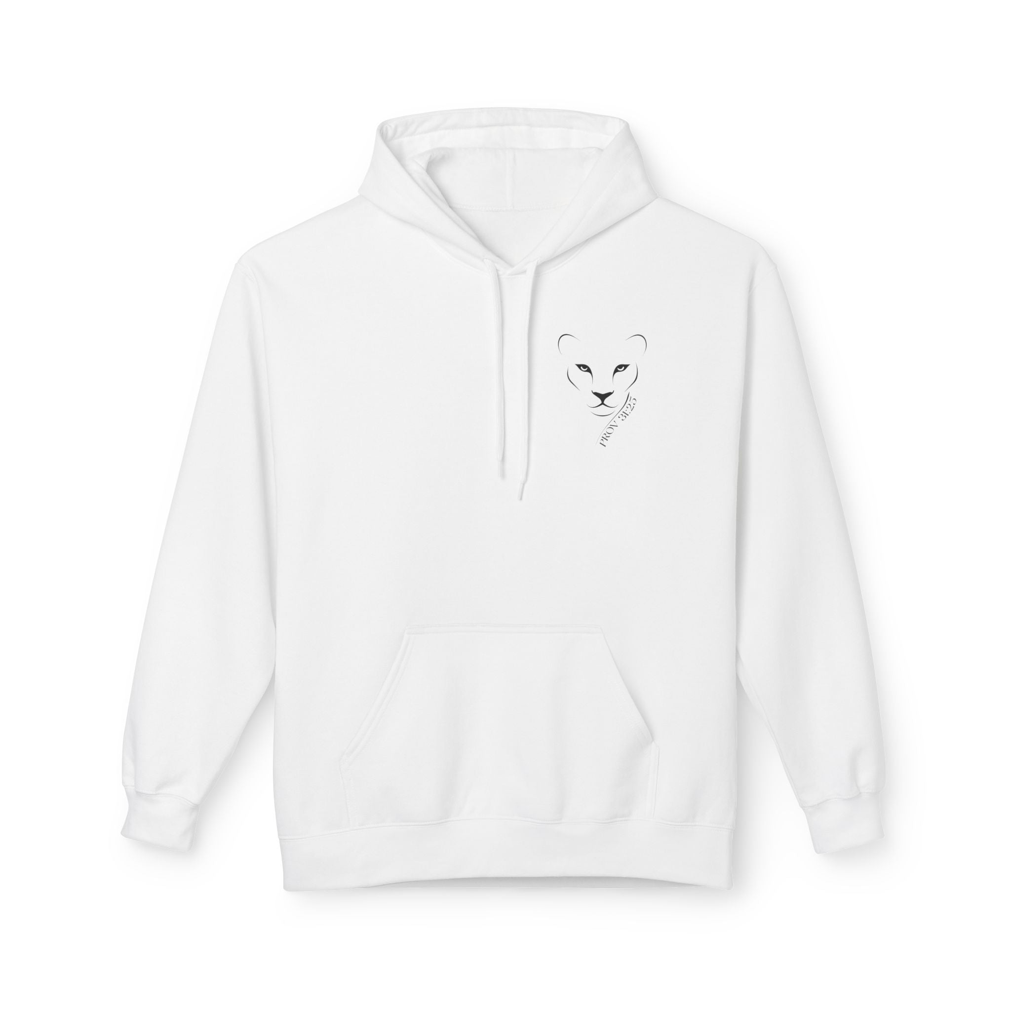 Lioness Inspiration Fleece Hoodie - Empowering Unisex Apparel