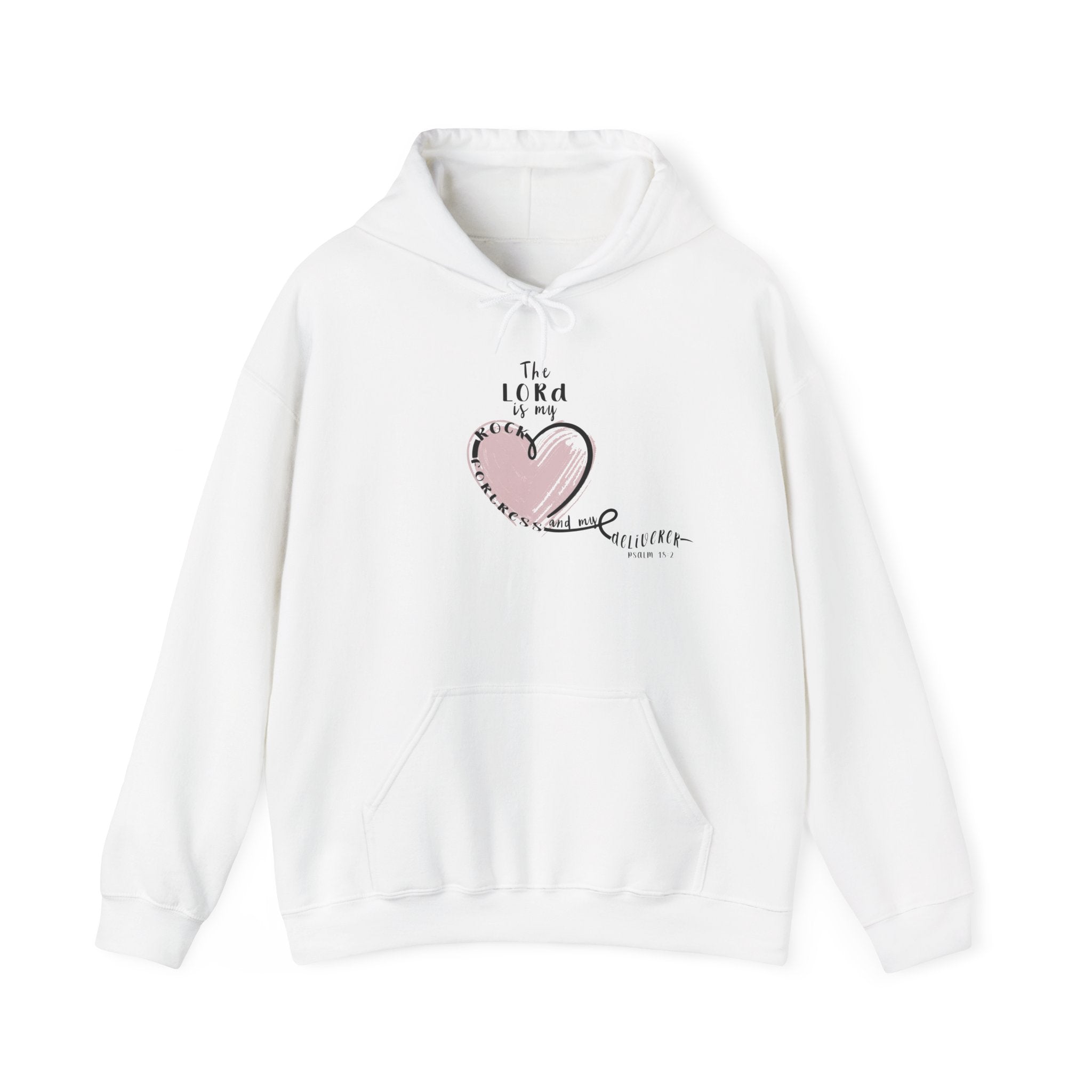 Faith Hoodie – “The Lord is My Rock” | Beevine Art Exclusive Christian Sweatshirt