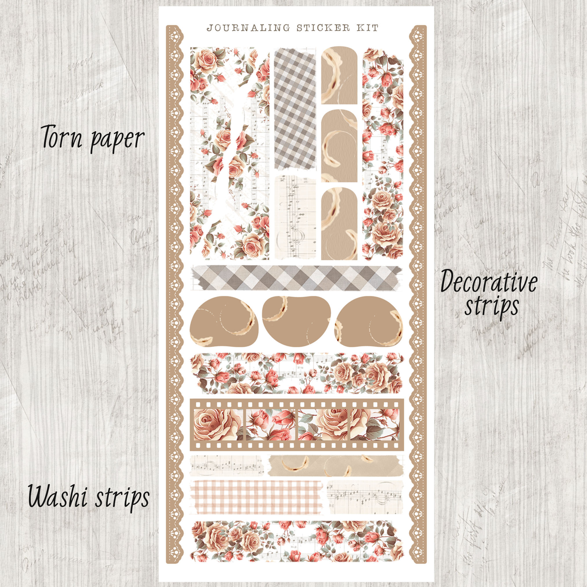 Daily Journaling Sticker Kit - Faith-Based Planner Decorations