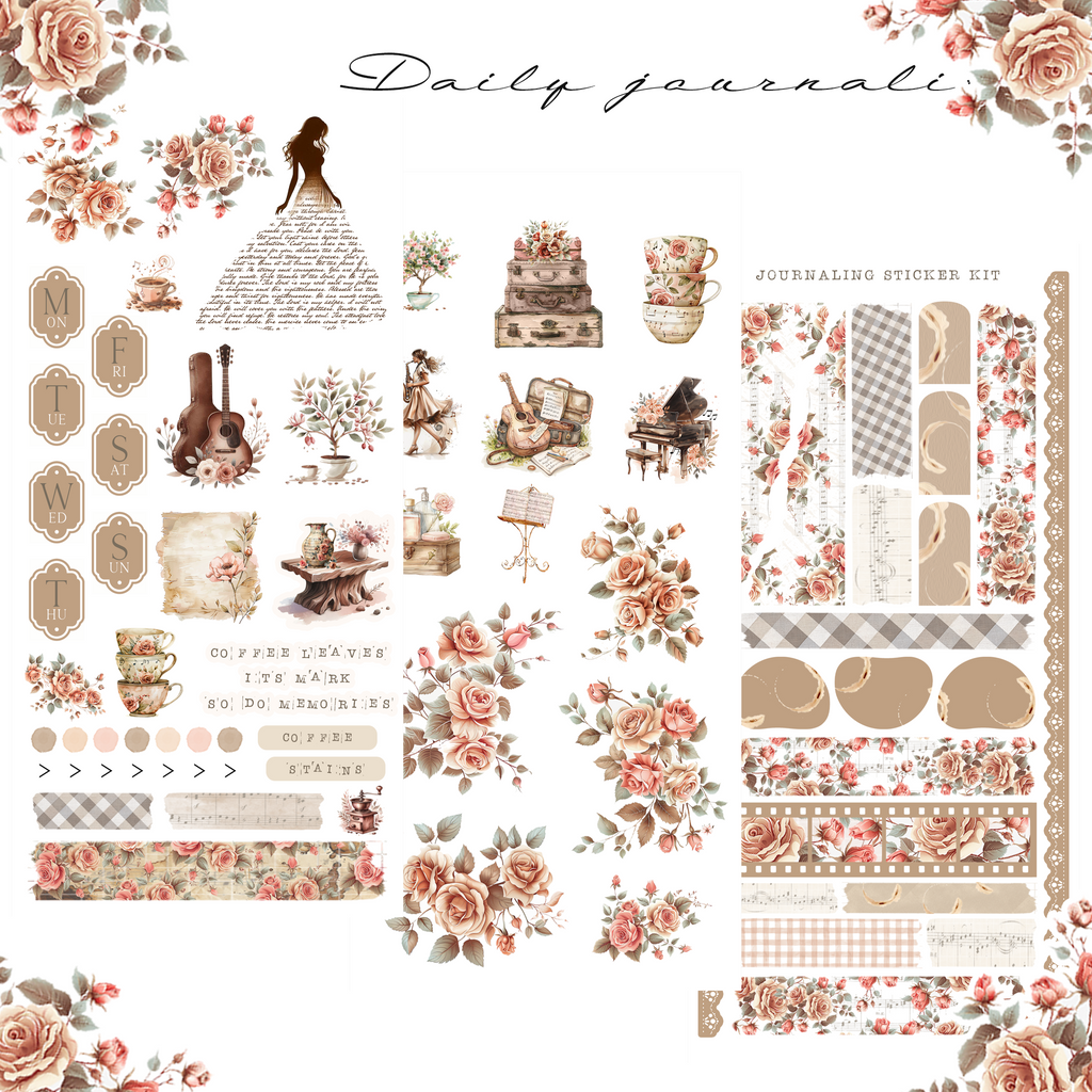 Daily Journaling Sticker Kit - Faith-Based Planner Decorations
